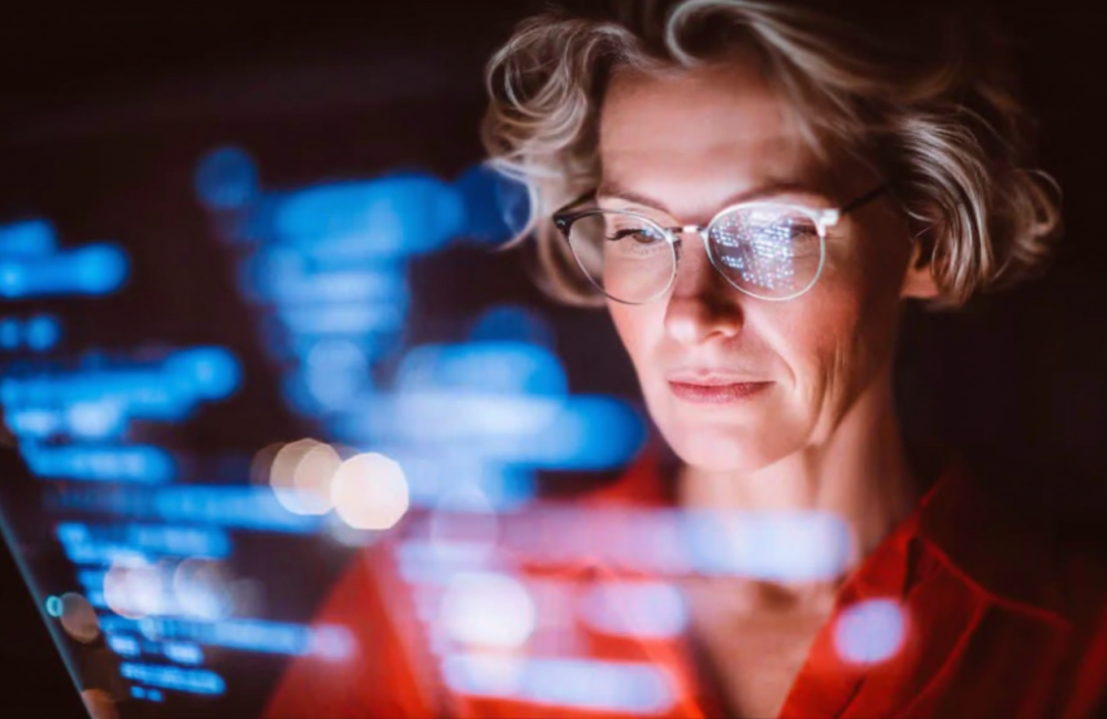 female exploring insights